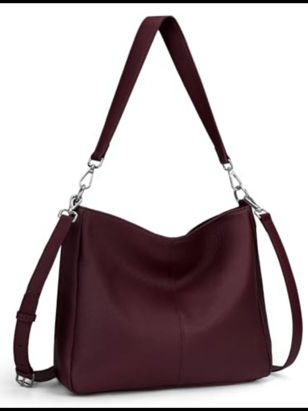 Soft Genuine Leather Hobo Bag Crossbody Shoulder Purse for Women
